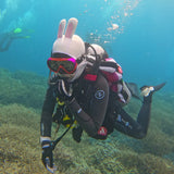 3mm White Rabbit Wetsuit Hood Cartoon Scuba Diving Hood Surf Cap | HYDRONE