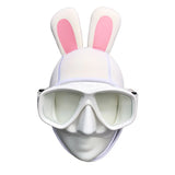 3mm White Rabbit Wetsuit Hood Cartoon Scuba Diving Hood Surf Cap | HYDRONE