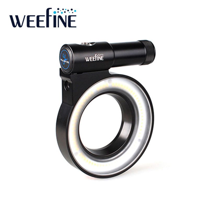 Weefine WF051 Ring Light 1000-Lumen Flashlight for Scuba Diving Underwater Photography