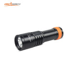 OrcaTorch D580 Scuba Diving Light 530-Lumen Underwater Flashlight with 6 Degrees Narrow Beam IP68 Waterproof Night Dive Torch