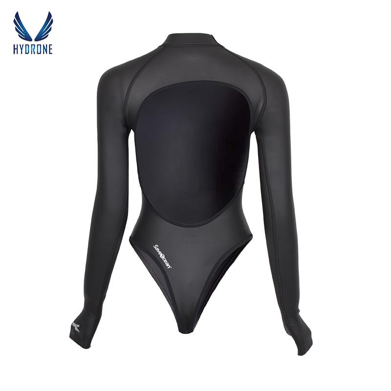 T-Back Spring Suit Women's Freediving Wetsuit 2mm Neoprene Long