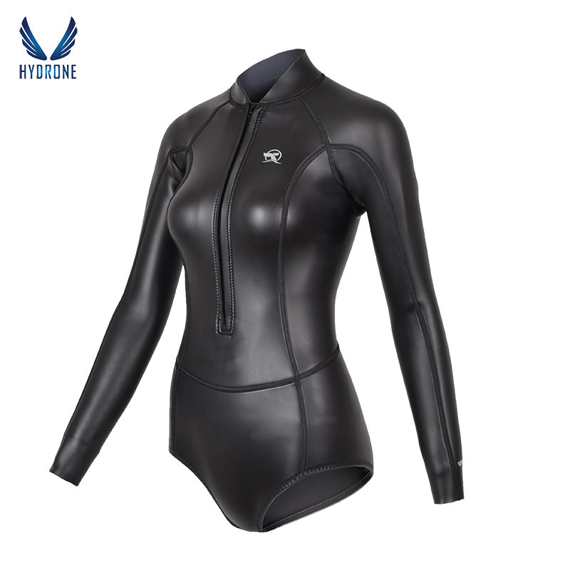 Spring Suit Women‘s Freediving Wetsuit 2mm Neoprene Long Sleeve Front ...