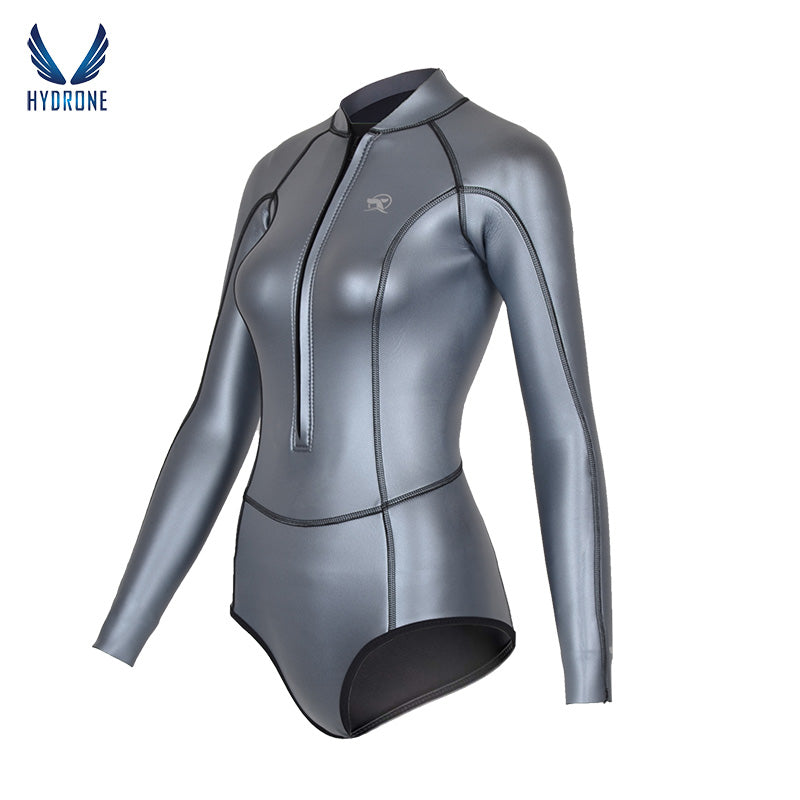 Spring Suit Women‘s Freediving Wetsuit 2mm Neoprene Long Sleeve Front ...