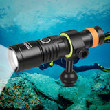 ORCATORCH D530V 1200-Lumen Scuba Diving Video Light 140 Degrees Super Wide Beam Angle Underwater Photography Light