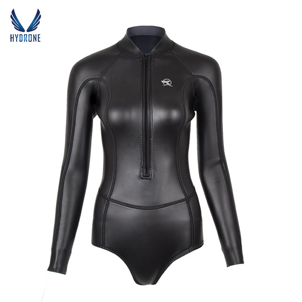 Spring Suit Women‘s Freediving Wetsuit 2mm Neoprene Long Sleeve Front ...