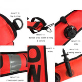 Scuba Diving Inflatable Safety Sausage Signal Surface Buoy (SMB) Tube