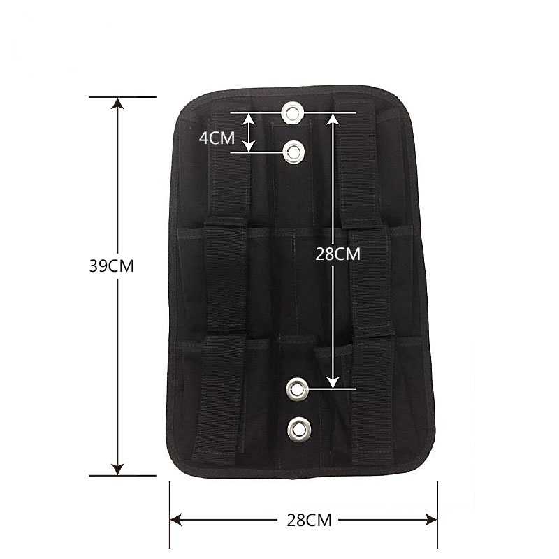 Scuba Diving 6*5LBS (6*2kg) Weight Pockets Plate for Tech Diving BCD
