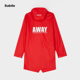 Subtle AWAY Raincoat CRIMSON Unisex Windbreaker