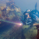 ORCATORCH D570-GL 2-in-1 Scuba Diving Light 1000-Lumen White Beam & Green Laser Light