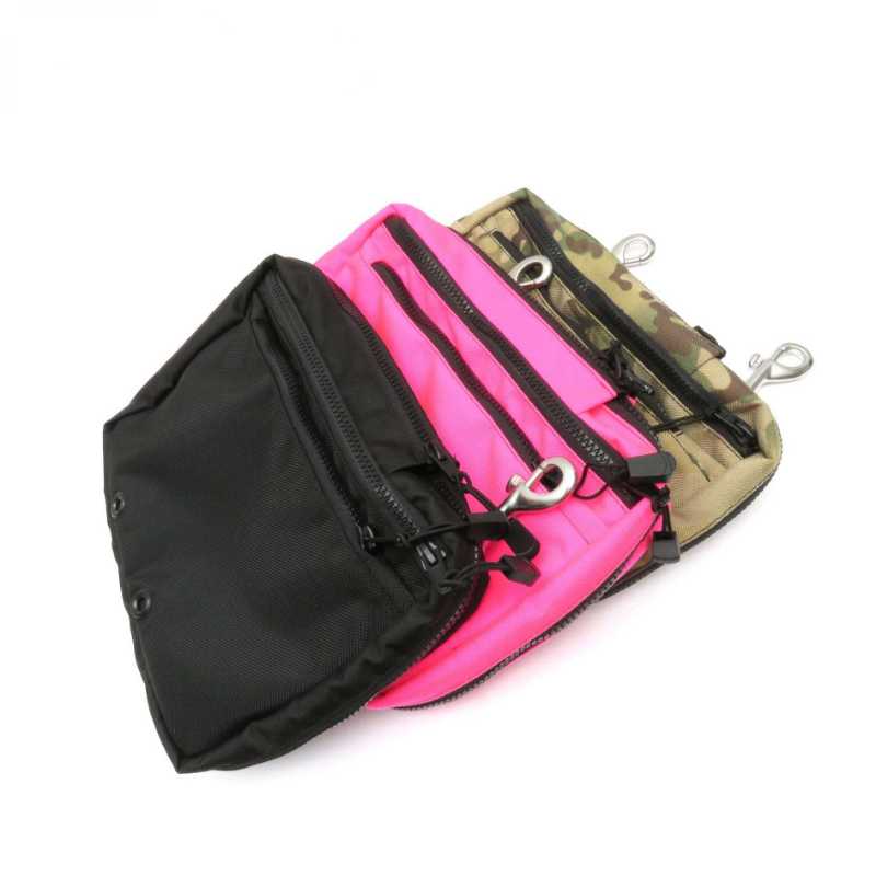 Sidemount Storage Pocket with 2 pcs of SS316 Double Ended Snap Hook