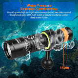 ORCATORCH D530V 1200-Lumen Scuba Diving Video Light 140 Degrees Super Wide Beam Angle Underwater Photography Light