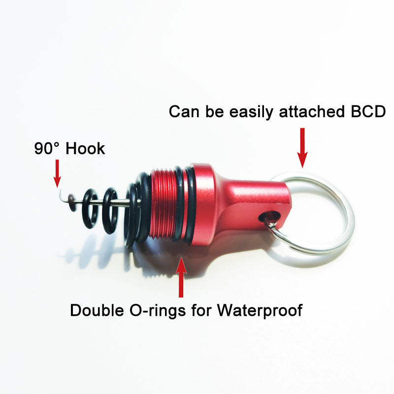 Scuba Diving Shaker with Detachable Magnet & O Rings Kits 5 Sizes Storage