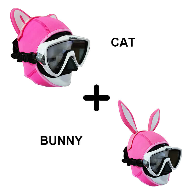 Keenso Neoprene Diving Hood With Cartoon Design (Shark) - Multi-Density, Warm, For Snorkeling, Surfing, Water Sports