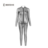 Bestdive 2-Piece Women's Zipper Jacket Wetsuit with Beaver Tail & High-Waisted Pants