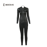Bestdive Women's 2-Piece 3mm Zipper Jacket Wetsuit & High-Waisted Pants Female Freediving Scuba Diving Yamamoto Neoprene Wetsuit