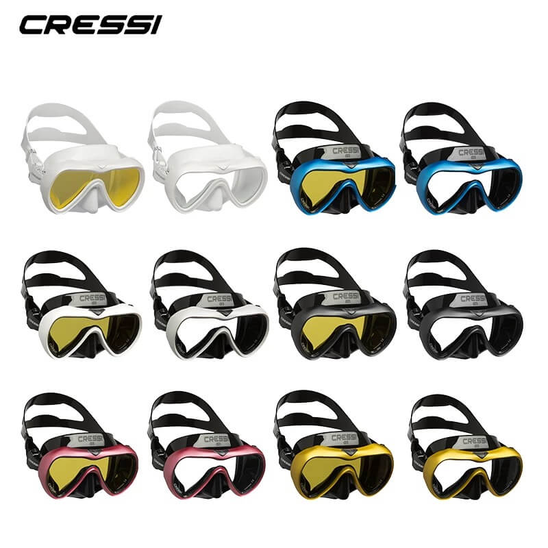 Cressi Large Wide View Mask for Scuba Diving & Snorkeling | Pano 3:  designed in Italy