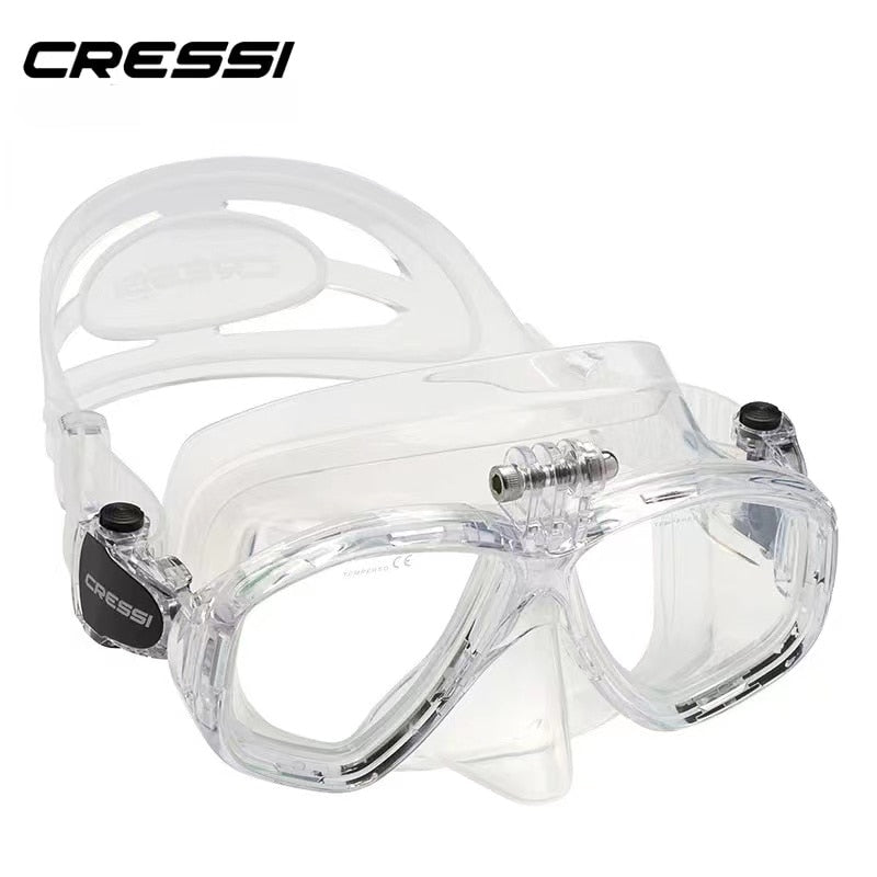 Cressi ACTION Scuba Diving Mask With Go Pro Camera Mount