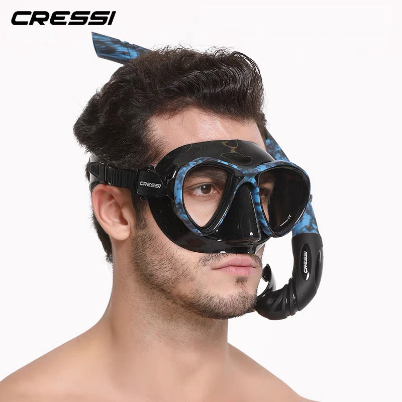 Cressi Metis Hunter Camouflage Spearfishing Diving Mask Snorkel Set –  HYDRONE DIVING
