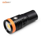OrcaTorch D910V Scuba Diving Video Light 5000-Lumen Underwater Photography Flashlight with 120 Degree Wide Angle Beam