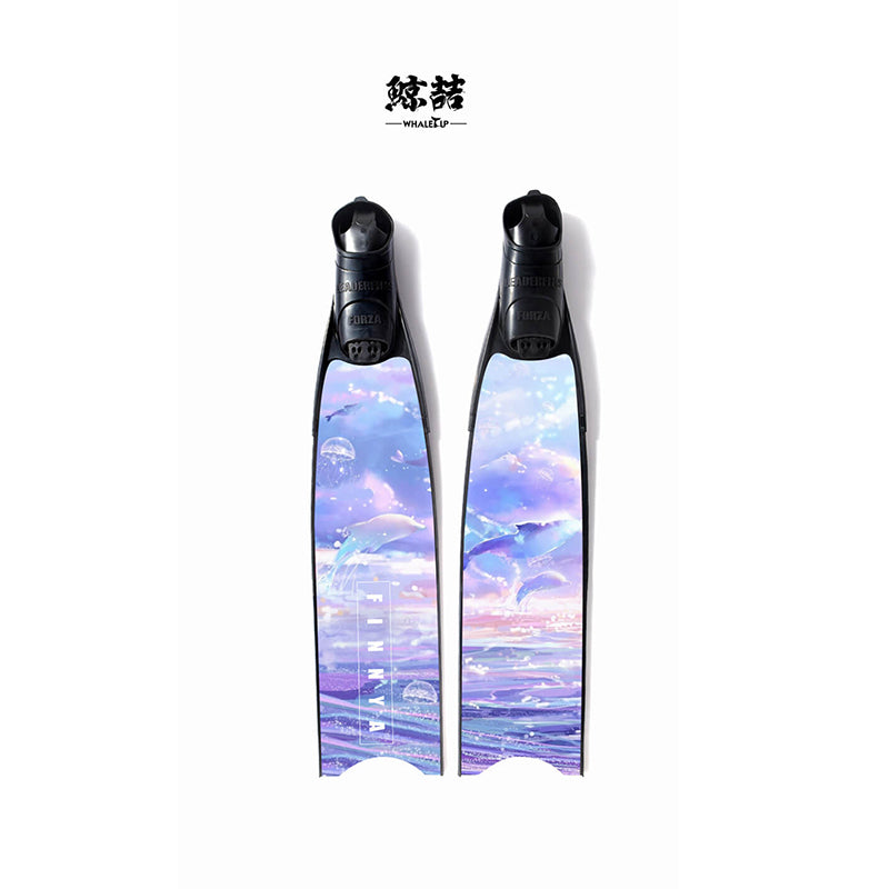 Free Diving Fin Skins (Fins Sticker Coating/Fins Film) Protect Fin ...