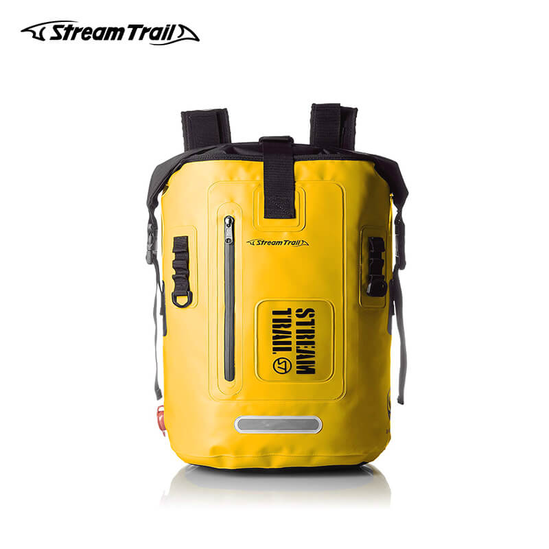 Portable Rucksack Keeps Gear Fishing Waterproof Backpack Floating Bag for  Rafting Swimming Beach Boating Women Men Yellow 20L