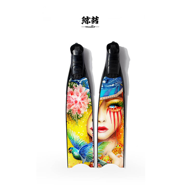 Free Diving Fin Skins (Fins Sticker Coating/Fins Film) Protect Fin ...