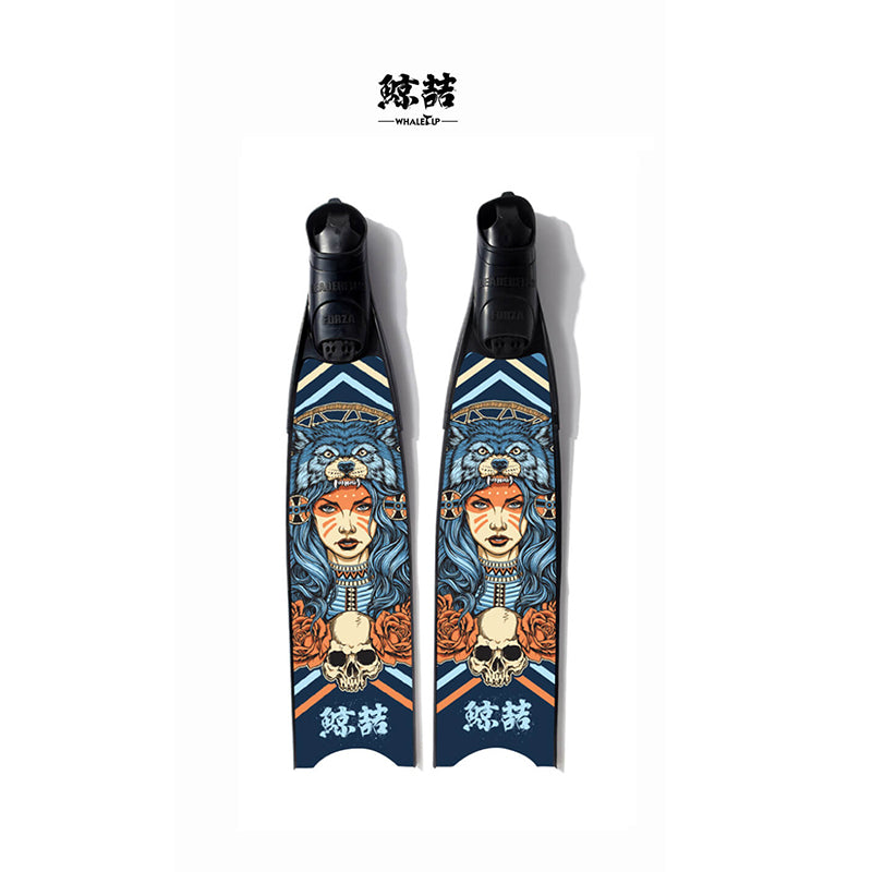 Free Diving Fin Skins (Fins Sticker Coating/Fins Film) Protect Fin ...