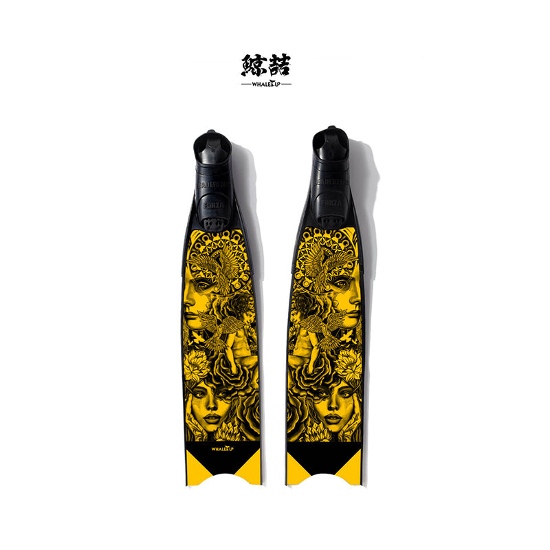 Free Diving Fin Skins (Fins Sticker Coating/Fins Film) Protect Fin ...