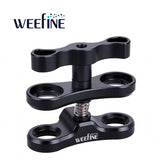 Weefine WFA05 Swivel Clip Butterfly Clamp Underwater Photography Accessories