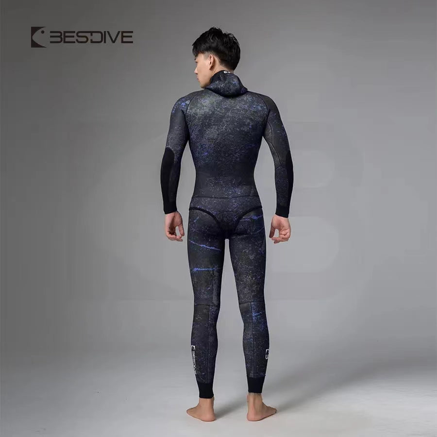 Bestdive Men's Spearfishing Wetsuit 2mm/3mm/5mm/7mm/9mm Neoprene 2-Piece  Camouflage Scuba Diving Suit Full Body Warm Hooded for Freediving  Snorkeling Spearfishing Suit – HYDRONE DIVING