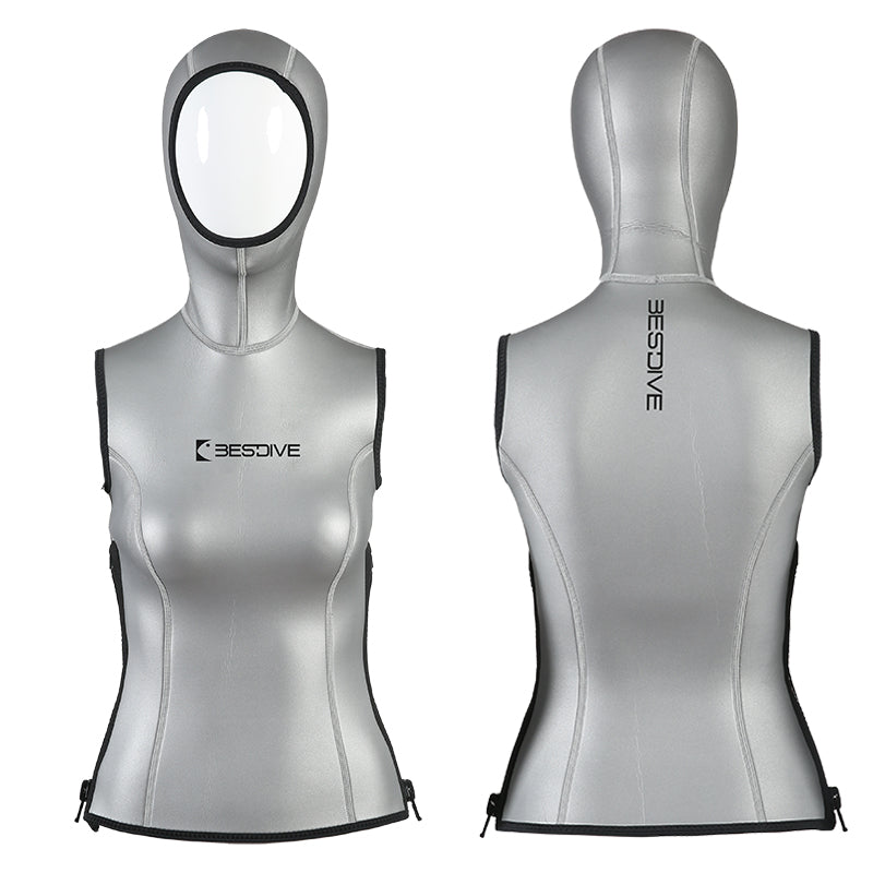 Womens Wetsuit Hooded Vest 3mm
