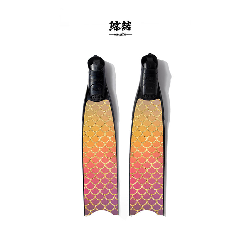 Whaleup Free Diving Fin Skins fins sticker coating
