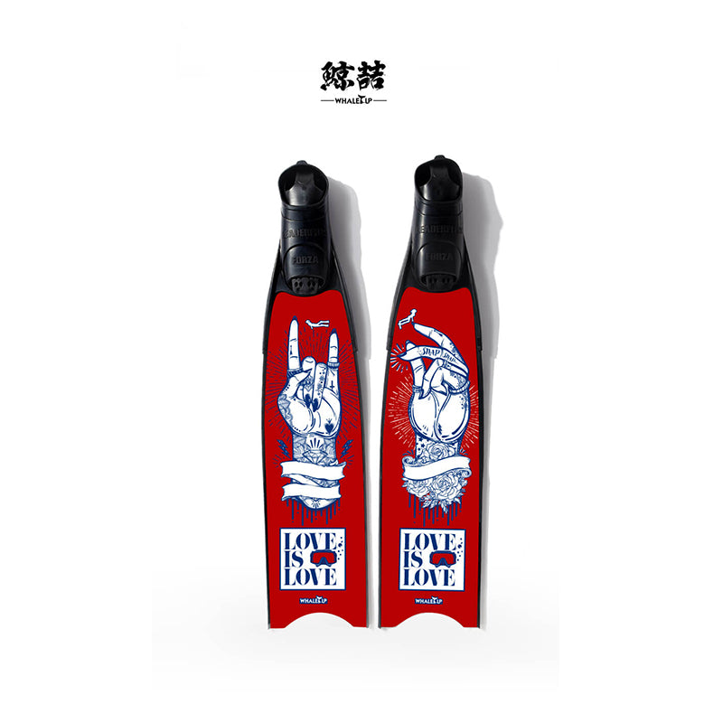 Free Diving Fin Skins (Fins Sticker Coating/Fins Film) Protect Fin ...